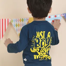 Polka Tots Boys Typography Printed T-shirt-image-53