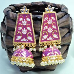 VATSALYA creation Gold-Plated Alloy Earrings-picture-48