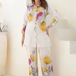 Readiprint Printed Shirt Collar Shirt With Trousers Co-Ords-picture-23