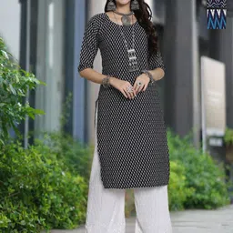 Moda Rapido Selection Of 3 Floral Printed Round Neck Straight Kurta-image-72
