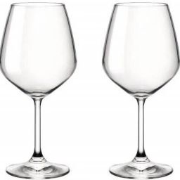 (Pack of 2) Red Wine Glass Set, Non Lead Crystal Flute Glass , Transparent Glass Glass Set Whisky Glass-image-0