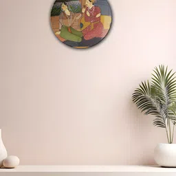 THE QUIRKY HOME Grey & Yellow Printed Glimpse History Decorative Ceramic Wall Plate-2