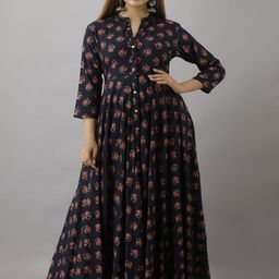 Jaipurite Women Ethnic Motifs Embellished Anarkali Kurta-image-49