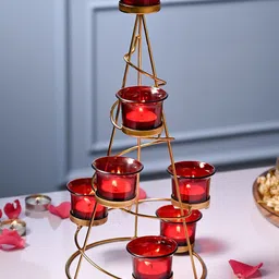 MARKET99 Red Candle Holder-image-5