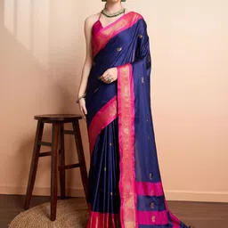 yourwish Woven Design Zari Silk Cotton Kanjeevaram Saree-picture-51