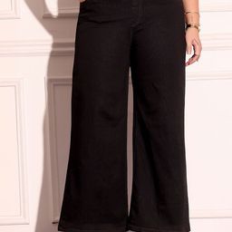 Miss Chase A+ Women Wide Leg High-Rise Heavy Fade Stretchable Jeans-picture-26