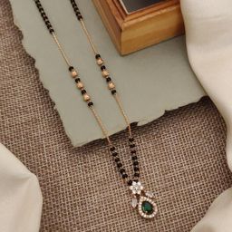 LA MESKEY Rose Gold-Plated Brass Mangalsutra-image-75
