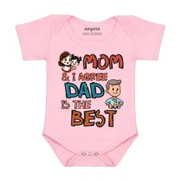 Arvesa Mom & I Agree Dad Is The Best Printed Bodusuit-image-99
