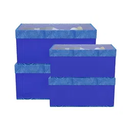 Aura Blue Set of 4 Regular Drawer Organisers-20