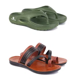PENNEN Men Set Of 2 Anti-Skid Thong Flip-Flops-15