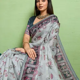 NIWAA Women Warli Printed Saree-picture-46
