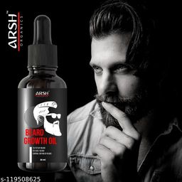 Arsh Organics Beard and Hair Growth Oil, 30 ml | Beard growth oil for men | Hair growth oil for men | For faster beard growth | For thicker and fuller looking beard | Best Beard Oil for Patchy Beard | Clinically Tested | Non-Sticky Hair Oil (30 ml) Beard Oil-image-9