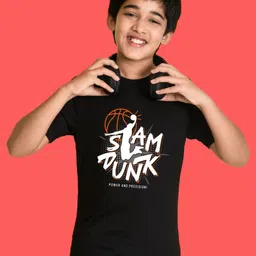 NUSYL Boys Graphic Printed Round Neck Cotton T-shirt-image-96