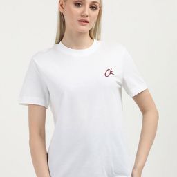 Calvin Klein Jeans Women High Neck Drop-Shoulder Sleeves Pockets T-shirt-image-96