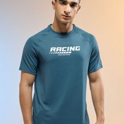 Technosport TECHNOCOOL+ Men Typography Printed Anti Static Slim Fit Sports T-shirt-image-76