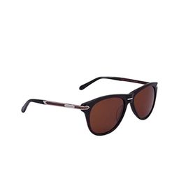 MARC LOUIS Unisex Brown Lens & Black Aviator Sunglasses with-image-30
