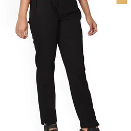 SRISARAS Women Pack of 2 Regular Fit Mid-Rise Pleated Cotton Peg Trousers-image-88
