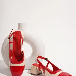 JM Looks Party Block Sandals with Buckles-10