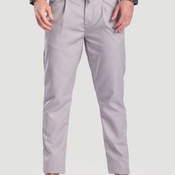 IVOC Men Solid Slim Fit Pleated Trousers-picture-9