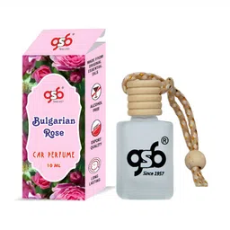 GSB Transparent Bulgarian Rose Hanging Car Air Freshener-10ml-28
