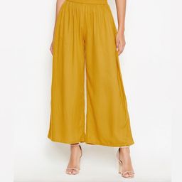 Women Viscose Wide Leg Reguler Fit Solid Palazzo-image-69