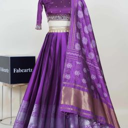 Self Design Semi Stitched Lehenga Choli-image-11