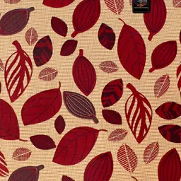 Stylista Red & Beige Waterproof Oval 2 Seater Table Cover image 3