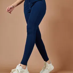 The Roadster Lifestyle Co Navy Blue Women High-Rise Skinny-Fit Stretchable Jeans-image-40