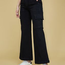 Life With Pockets Women Wide Leg High-Rise Stretchable Jeans-image-46