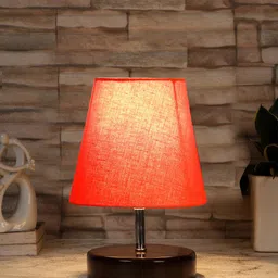 Devansh Orange Textured Table Lamp image 5