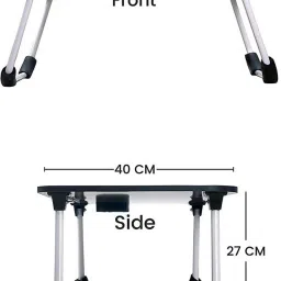 kaizone Study Table for Students Foldable, Portable & Lightweight Mini Table For Reading Wood Portable Laptop Table image 5