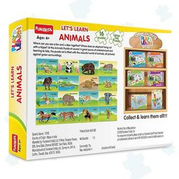 Funskool - Set Of 16 Animal Puzzles image 2