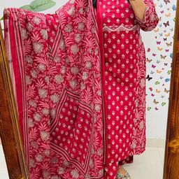 Viscose Rayon Women Kurti With Dupatta & Bottomwear-image-29