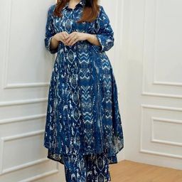 Rayon Women Kurti With Bottomwear-image-56