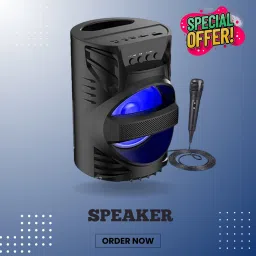 Clairbell Bluetooth Speaker with FM Radio, Mic, USB Pen Drive & RGB Ligh SpeakersGTT153 5 W Bluetooth Party Speaker-image-30