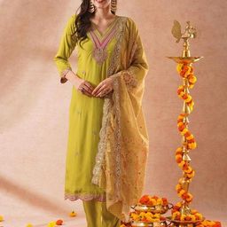 Rayon Women Kurti With Bottomwear-image-10
