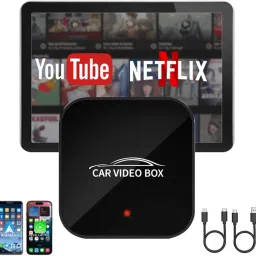 3 in 1 Wireless CarPlay & Android Adapter for Netflix, YouTube (4GB+64GB) Car Stereo-1