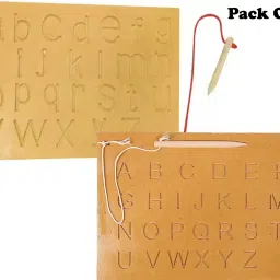 Combo Capital Alphabet Tracing Board+Small Alphabet Writing Practice Slate Game-image-84