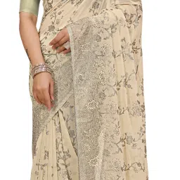 Embellished, Self Design Bollywood Chiffon, Georgette Saree-image-75