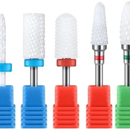 Ceramic Nail Drill Bits Set, 3/32'' (2.35mm) Professional Acrylic Nail File-36