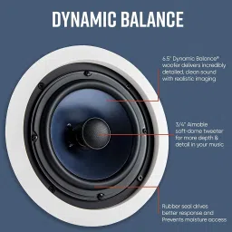 Adiohub CLS 515 Ceiling Speaker 70v Transformer Frequency Response 100 Hz Speaker Mount image 5