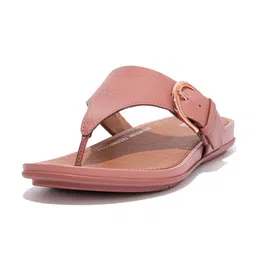 fitflop Women Leather Open Toe Flats-16