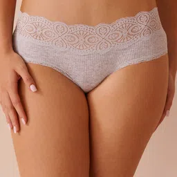 La Vie en Rose Ribbed Lace-Trim Hipster Briefs 20100528-00007-XS-image-66