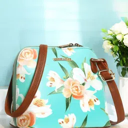 WOMEN MARKS Floral Printed PU Sling Bag-26