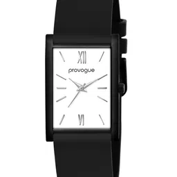 Provogue Men Brass Patterned Dial & Wrap Around Straps Analogue Watch PR-GSQ028-WHT-BLK image 3