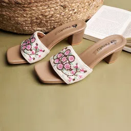 Pairs4U Embellished Ethnic Wedge Sandals-picture-14