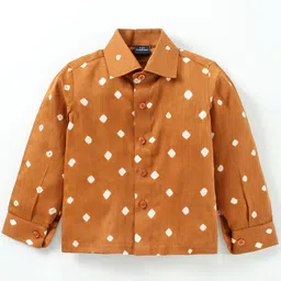 JAV CREATIONS Boys Classic Spread Collar Printed Cotton Shirt-image-92