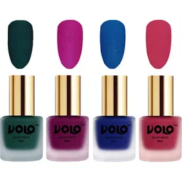 VOLO Set Of 4 Velvet Matte Nail Polish- 8 ml Each- Shade- 12-14-19- 43-image-81