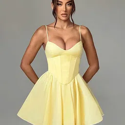 StyleCast x Revolte Fit & Flare Mini Dress-picture-54