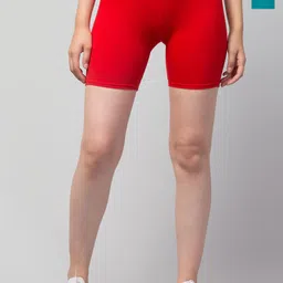 CKARFE Women Pack Of 2 Skinny Fit Cycling Sports Shorts-image-19